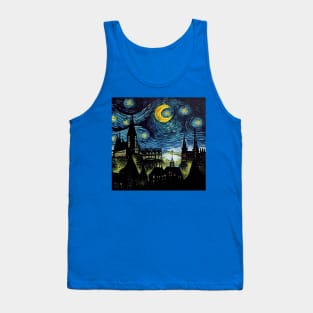 Starry Night Wizarding School Van Gogh Tank Top